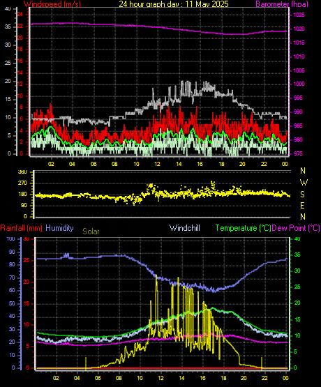 24 Hour Graph for Day 11